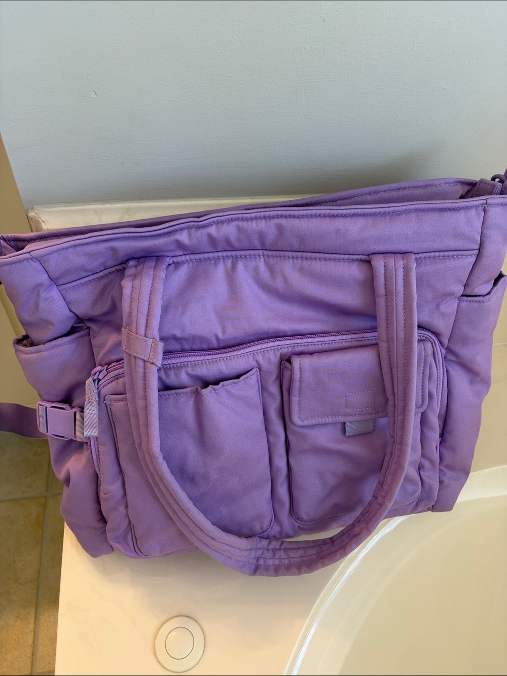 Vera Bradley Lavender Utility Tote